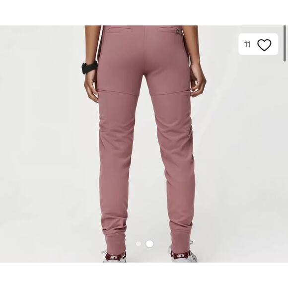 FIGS Limited Release Nepal Qua Jogger Scrub Pants Mauve Pink Small Medical Nurse - Picture 2 of 6